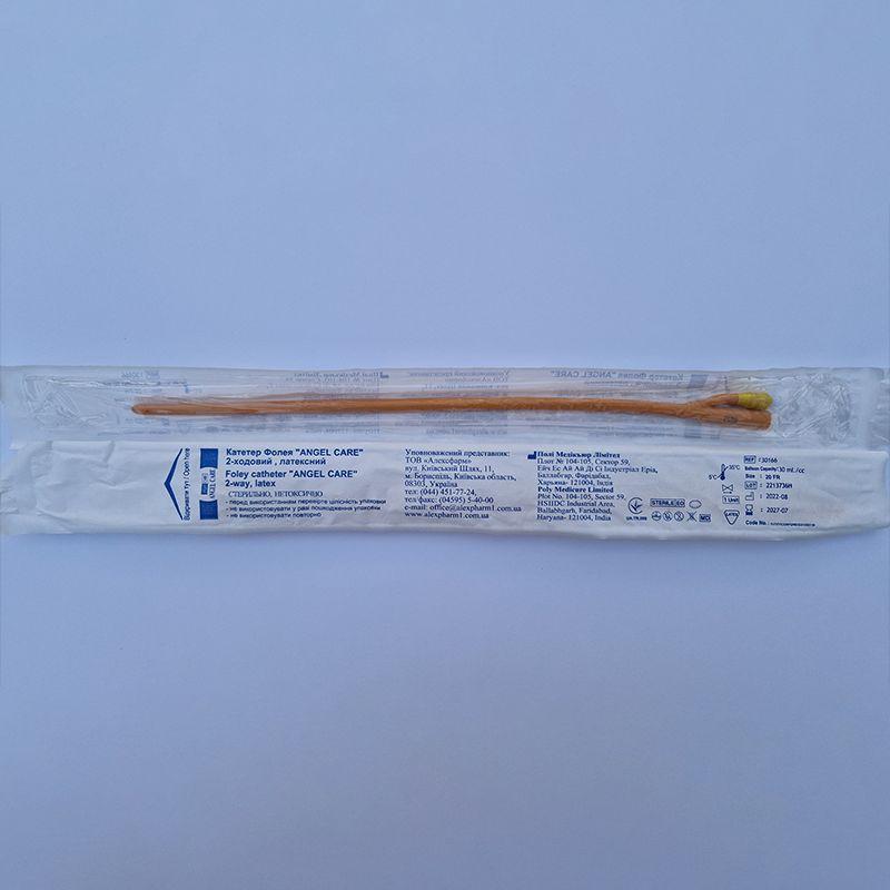 Катетер Фолея "ANGEL CARE", 22 Fr, 2-ходовий , латексний